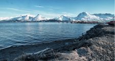 Valdez, AK harbour with an amazing vista of the Chugach Range